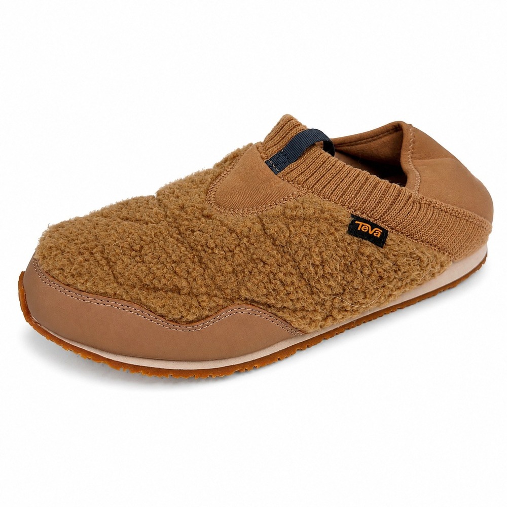 Teva 11 ReEMBER Fleece Slipper Moccasin Tan Quilted Gorpcore Slipper 1120163